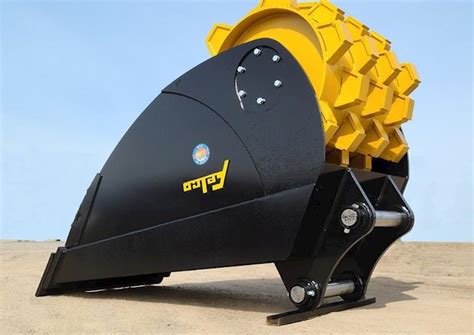 excavator compacting with bucket equivalent|Tamping Pad Roller Compaction Buckets – Felco Industries.